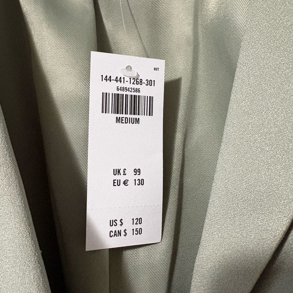 Abercrombie & Fitch Light Sage Green Blazer - Picture 6 of 9